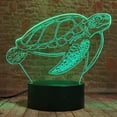 thumbnail image 3 of YSITIAN Ocean Sea Turtle Lamp Nursery Night Light Funny 7 Colors Change USB Powered with Smart Controller Child Kids Bedroom Decor Boys Girls Baby Xmas Toys Gifts YT-7673, 3 of 5