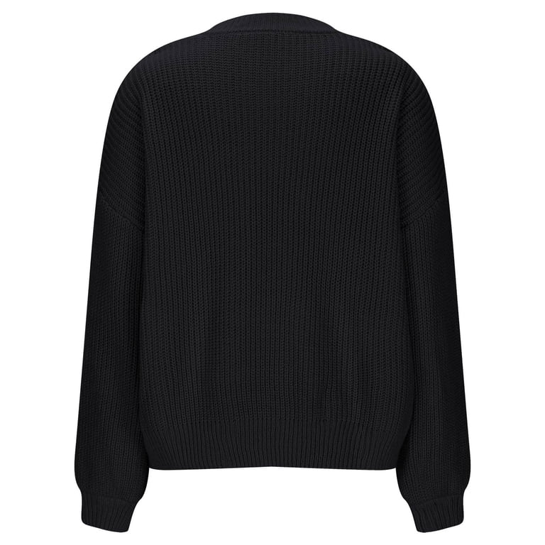 CheerKidz Women Fashion Casual Loose Knit Sweater Long Sleeve