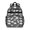 Dinosaur and Bone Black Pattern, variant on Dinosaur and Foliage Dark Blue Pattern Cute School Backpack Bag for School with Padded Back and Adjustable Shoulder Straps 15.25"x11.5"x5.25"