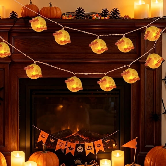 Halloween String Lights - 150cm Multicolor Decorative Lamps For Indoor Outdoor Fence(A)