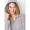 thumbnail image 5 of Dreams & Co. Plus Size Long Hooded Fleece Sweatshirt Robe, 5 of 6