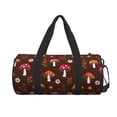 thumbnail image 2 of Fotbe Woodland Mushroom Pattern Foldable Sports Gym Bag with Wet Dry Pocket, Ultralight Travel Bag, Large Capacity Duffel Bag, Splash Proof Carry on Bag, Overnight Bag, Weekender Bag, 2 of 8