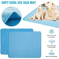thumbnail image 4 of LQCrafK Cooling Mat For Dogs - Pressure Activated Gel Dog Cooling Mat - No Need to Freeze Or Refrigerate This Cool Pet Pad - Keep Your Pet Cool, Use Indoors, Outdoors or in the Car, 4 of 6