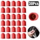 thumbnail image 2 of 30 tapones de plástico para válvulas de neumáticos de coche, color rojo, sin cámara, a prueba de polvo, accesorio para automóvil, 2 of 5