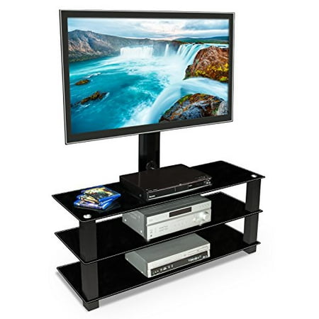 Mount It Tv Stand With Entertainment Center For Flat Screen Tvs Between 32 To 60 Inch Mi 866