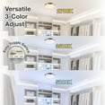 thumbnail image 2 of Kira Home Luna 11" Integrated LED Flush Mount (25W), Low-Profile Ceiling Light, Heavy Frosted Glass Diffuser, Built-in, 2 of 8