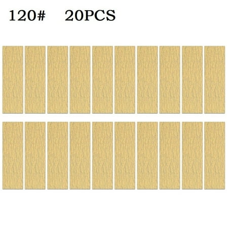 

20Pcs 3.5 x 1Inch Detail Sander Refills Micro Finishing Sander Paper 60-320Grit