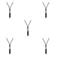 thumbnail image 2 of Transemion Handmade Clear Quartz Crystal Necklace Energy And Elegance Master StoneAdjustable Obsidian 5Set, 2 of 6