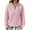 Pink, variant on HAiming Womens Hoodies Casual Long Sleeve Drawstring Pullover Tops Loose Hooded Sweatshirt with Pocket