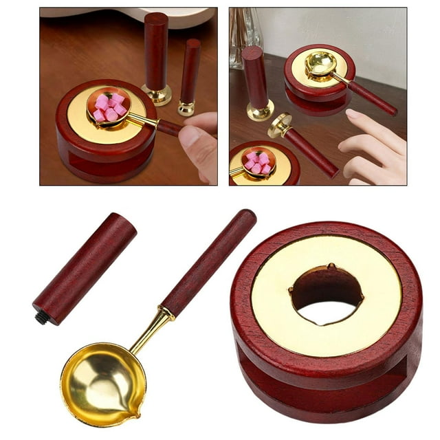 Elodie Melting Furnace Spoon Stamp Handle Kit Envelope Sealing Tool for Arts Crafts 6.6cm Handle Set