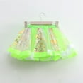 thumbnail image 4 of uublik Girls Mini Skirt Green with Shorts Tutu Dress Up Clothes Tulle Skirt for Birthday Princess Costume Party Size 3T-8, 4 of 5