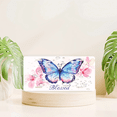 thumbnail image 6 of 1 Pcs 2D Flat License Plate Covers & Frames, Blessed Butterfly For Decorative Front, Waterproof For Decoration Aluminum License Plate Covers & Frames Cover For Men Women, 12" X 6", 6 of 6