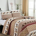 thumbnail image 4 of Market & Place Reversible Lodge Themed Plaid Quilt Set, 4 of 5