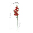 thumbnail image 3 of Efavormart 3 Bushes - 36" Red Gladiolus Flower Spray, Long Stem Artificial Flowers - Perfect for Wedding Ceremonies, Event, Banquet, and Decorations - Ideal for Bridal Bouquet, Metal Floor, 3 of 11