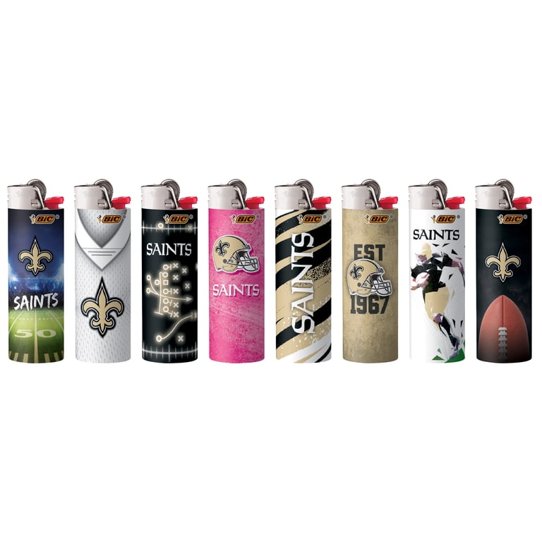 BIC Special Edition New Orleans Saints Series Pocket Lighters, Assorted  6-Pack