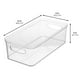thumbnail image 3 of Pantry Bin InterDesign, organizador de plástico, 4 unidades, transparente, 3 of 8