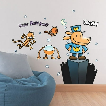 Dog Man Giant Peel & Stick Wall Decals