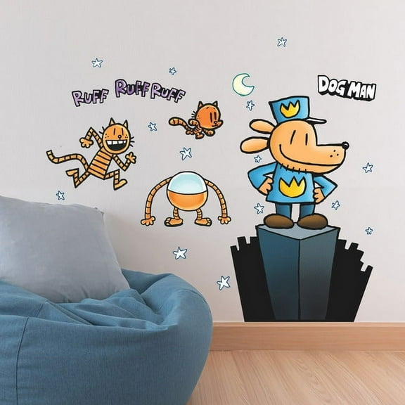 Dog Man Giant Peel & Stick Wall Decals