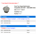 thumbnail image 2 of Front Turn Signal Bulb Socket - Compatible with 2007 - 2008 BMW 328xi, 2 of 2