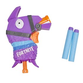 nerf fortnite llama nerf microshots dart firing toy blaster and 2 official nerf elite darts - fortnite x32