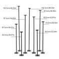 thumbnail image 3 of 9X Candle Holder Tall Floor Candlestick Stand Dinner Party Decor Black, 3 of 14