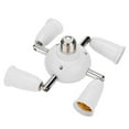 thumbnail image 1 of Adjustable 180 Degree Turn Light Holder  E27 Splitter 7 Heads Lamp Base LED Light Bulb Holder Adapter Converter Socket, 1 of 4