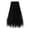Black*, variant on RUTAYY Women's Mesh Skirt A-Line Elastic Waist High Waist Solid Color Irregular Comfortable Breathable Elegant Chic Midi Skirt