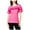 Pink - petuniapink, variant on maison Jules Womens Ruffled Basic T-Shirt, Off-White, XX-Large