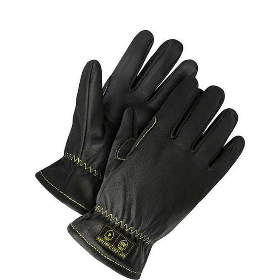 Bdg Leather Gloves, Full Finger, 1 PR 20-1-10751-XL-K