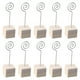 thumbnail image 1 of 10x Porta tarjetas de lugar Porta tarjetas Estante Decoración Mesa multiusos Clip de imagen para Blanco, 1 of 7