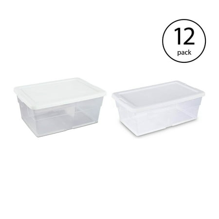 clear stacking storage boxes