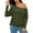 Green, variant on Flowy L/S Off Shoulder Tee Womens Long Sleeve Batwing Casual Loose Dolman T-Shirt Blouse Tops 2025 Casual Basic Tees,RD1 S