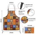 thumbnail image 7 of Fall Gnomes Pumpkins Leaves Apron-Garden Aprons for Women with Pockets-Cotton Linen Waterproof Kitchen Cooking Gardening Aprons Adjustable for Kitchen,Cooking,BBQ and Salon 33"x27", 7 of 7
