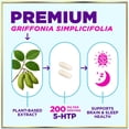 thumbnail image 3 of 5-HTP Supplement - 200mg per Serving - Extra Strength 5HTP from Griffonia Simplicifolia - Supports Restful Sleep, Natural Calm & Brain Health - 5 Hydroxytryptophan - Bottled in USA - 60 Capsules, 3 of 9