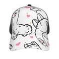 thumbnail image 3 of Lsque Alpacas and Hearts Printed Trucker Hat - Baseball Cap for Men Women - Breathable Mesh Side, Adjustable Fit - for Casual Wear, 3 of 7