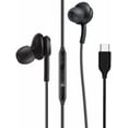 thumbnail image 2 of PYYNA-2025 New in-Ear Earbuds Stereo Headphones for Samsung Galaxy Z Fold6 S25 S24 S23 S22 S21 S20 Note 10 10+ - Designed with Microphone and Volume Remote Type-C Connector-(Black), 2 of 4