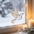 thumbnail image 6 of Lypsnake Clear Acrylic Sequins Christmas Ornaments,Transparent Hummingbird Shape Xmas Tree Decor,Reflective Animal Figurine for Christmas Tree Window Decor, 6 of 6