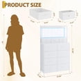 thumbnail image 3 of CazToi Smart Dresser 11-Drawer Fabric Organizer with RGB LED Lights Wireless Charging Station, 3 of 9