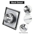 thumbnail image 4 of Cubierta de ventilación para secadora Uxcell de 4" de acero inoxidable, rejilla de salida de pared exterior, con louver y pantalla de malla móvil, 4 of 6