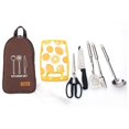 thumbnail image 5 of Eight piece cookware. Outdoor cookware. Portable stainless steel storage bag 201. beige, 5 of 5