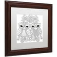 thumbnail image 2 of Trademark Fine Art "Night Owls 5" Canvas Art by Hello Angel, White Matte, Wood Frame, 2 of 4
