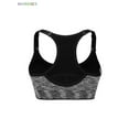 thumbnail image 4 of BadPiggies Womens Quick Dry Removable Pads Sports Bra Mesh Wirefree Yoga Brassiere Push Up Seamless Fitness Bras (XL, Gray), 4 of 10