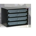 thumbnail image 1 of Craftline 4-Drawer Heavy Duty Metal Sliding Rack Cabinet  Black, 1 of 1