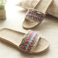thumbnail image 1 of unbranded Slippers De Lino Con Suela Duradera Para Mujer Cómodo Y Colores Variados Para Hogar, 1 of 8
