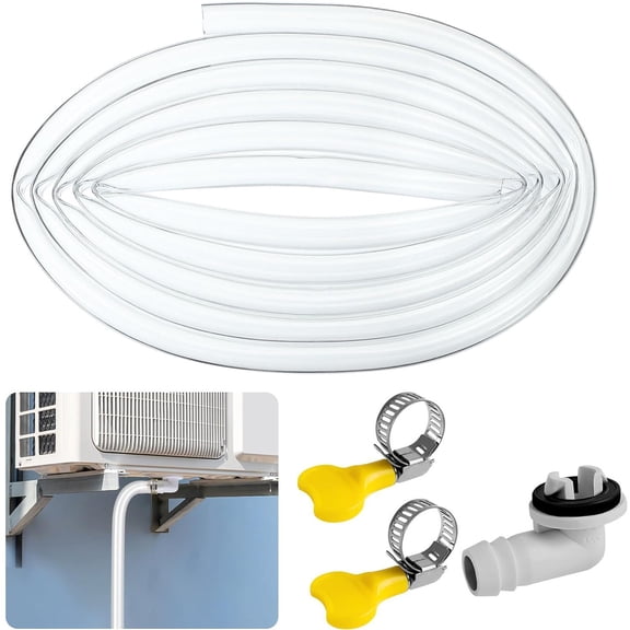 Air Conditioner Drain Hose,Happon 10ft Flexible Drainage Pipe,Universal AC Drain Hose, AC Hose Extension Kit for Air Conditioner, Dehumidifier, Washing Machine