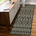 thumbnail image 5 of Yesfashion Carpets Area Rugs Washable 100% Polypropylene Turkish Outdoor Flat Weave Carpet Terrace-Morocco-Bekaa TRC3003 Black 2'3"*7'3", 5 of 7