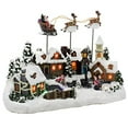 thumbnail image 1 of Kurt Adler C5605 Village Musical à LED avec Père Noël et Cerf, 11 Pouces, 1 of 4