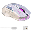 thumbnail image 1 of Ratón inalámbrico para juegos con Bluetooth, RGB, recargable, 2,4 G, USB, para ordenador portátil, sistema operativo, PC y Windows., 1 of 7