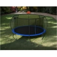thumbnail image 3 of Ambifirner 14 FT Pumpkin Trampoline, Outdoor Trampoline with Basketball Hoop, Enclosure Net and Ladder, 3 of 8