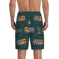 thumbnail image 3 of Naloa Big Machine Men's Short Pajama Pants, Lounge Comfort Shorts with Elasticized Waistband and Side Pockets - 4X-Large, 3 of 9